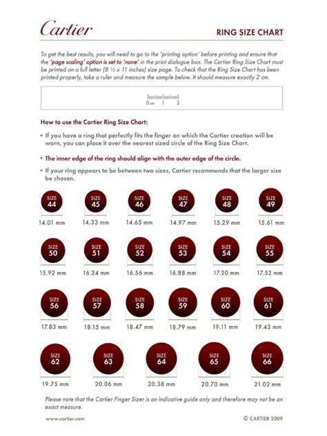 cartier sizing guide